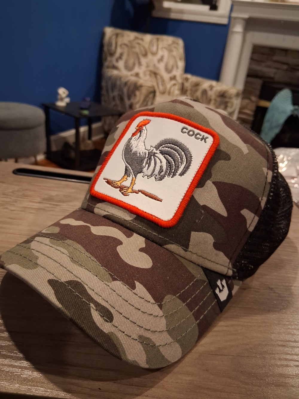 Goorin Bros. "The Rooster" Camo Trucker Snapback Hat NWOT
